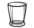 water glass - lineart