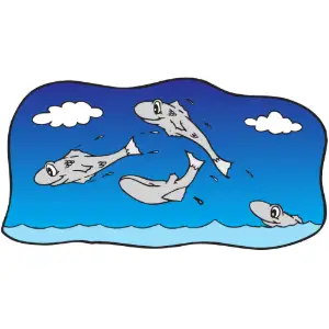 Fish Jumping Clipart