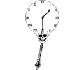 Skull clock