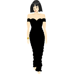 Black Dress Lady