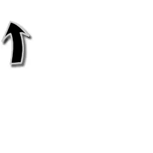Comic Arrow Black And Gray Clipart