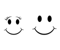 Female And Male Smileys