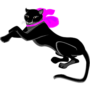 Panther Wearing Bow