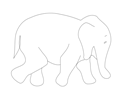 elephant outline matthe r