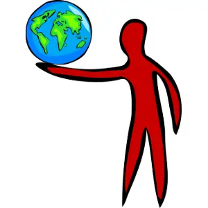 Offering The World Clipart