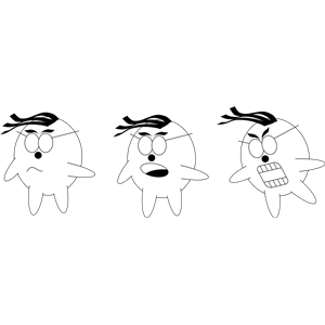 Three Emotions of Cartoon