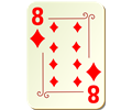 Ornamental deck: 8 of diamonds