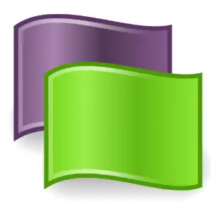 externalsource , tango , icon , green , purple , flag