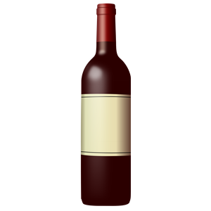 Wine bottle 2 (red)