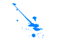 Blue Splatter Paint