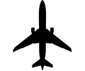 Boeing 737 outline silhouette