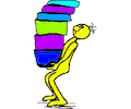 Yellow Dude with Books