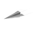 Paper Plane Minimal Flat design