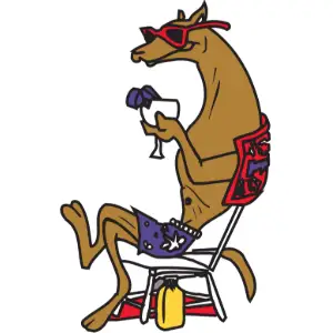 Dog Drinking Clipart