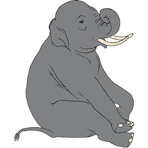 Sitting Elephant