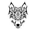 Tribal Wolf Symmetric