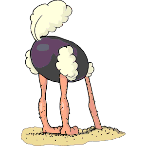Ostrich Head Out of Sand clipart, cliparts of Ostrich Head Out of Sand ...