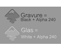 Gravure/Glas Filtereffect