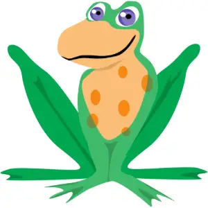 Frog Smiling Clipart