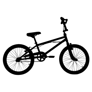 High Fidelity Bicycle Silhouette