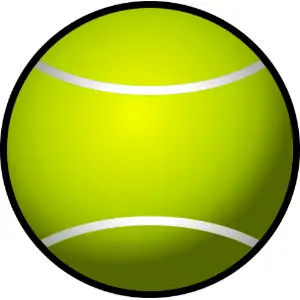 tennis ball simple Clipart