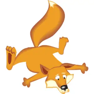Fox Falling Clipart