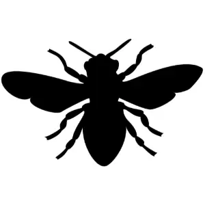 bee silhouette Clipart