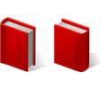 pair of red books