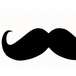Mustache Curly Clipart