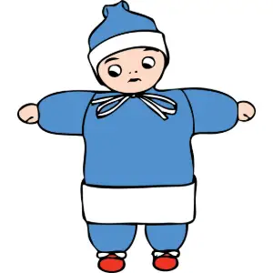 Snow Child Clipart