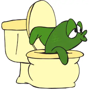 Fish in Toilet Clipart