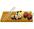 Sushi on a Board