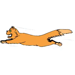 Fox Running Clipart