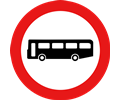 Roadsign no buses