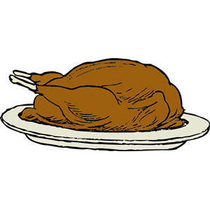 turkey on a platter