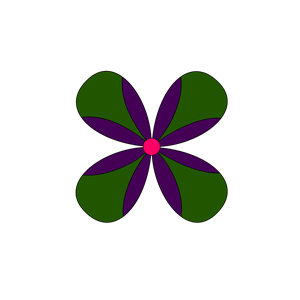 Purple & Green Flower