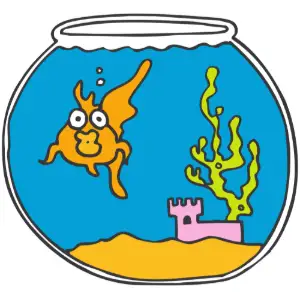 Fish in Bowl Clipart