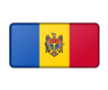 Moldova flag (bevelled)