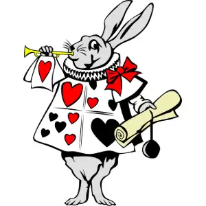 Rabbit from Alice in Wonderland Clipart