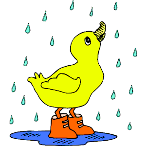 Duck in Rain clipart, cliparts of Duck in Rain free download (wmf, eps ...