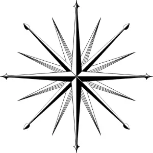 Wind Rose / Compass Rose Clipart