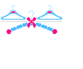 Blue and Grey Baby Hangers