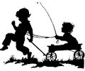 Kids with Wagon