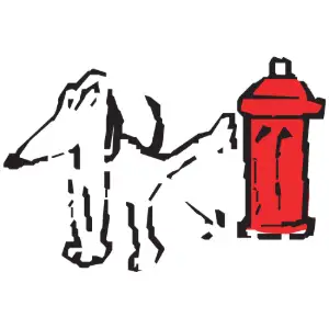 Dog Wetting Hydrant Clipart