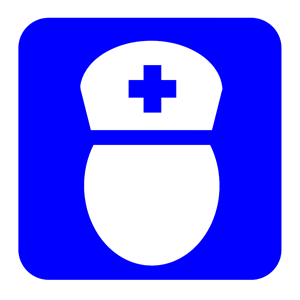 Blue Nurse Icon