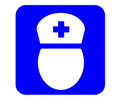 Blue Nurse Icon