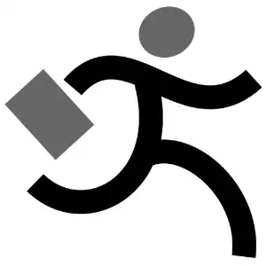 running businessman Clipart