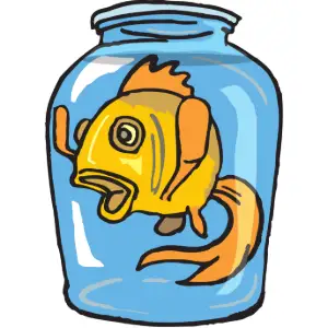 Fish in Jar Clipart