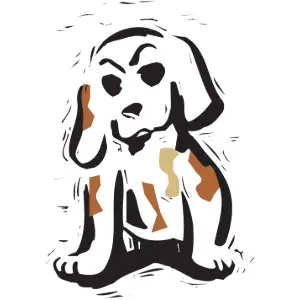 Dog Shedding Clipart