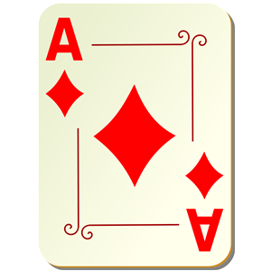 Ornamental deck: Ace of diamonds